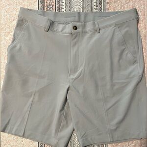 Greg Norman Collection Gray Flat Front Performance Shorts